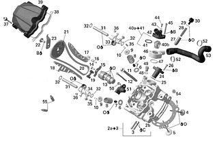 Двигун циліндр Brp can am 2006-2012