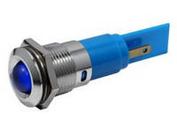 Индикатор светодиодный 16 мм синий 220 AC 19400237М