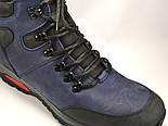 Сині черевики чоловічі шкіряні на хутрі Rosso Avangard Lomerback Trend Blu, фото 7