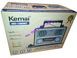 Радіо приймач ретро Kemai MD-1800 BT, фото 2