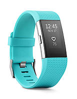 Фітнес-браслет Fitbit Charge 2 HR + Fitness Wristband Teal/Silver (Размер L/G) (FB407STEL-EU)