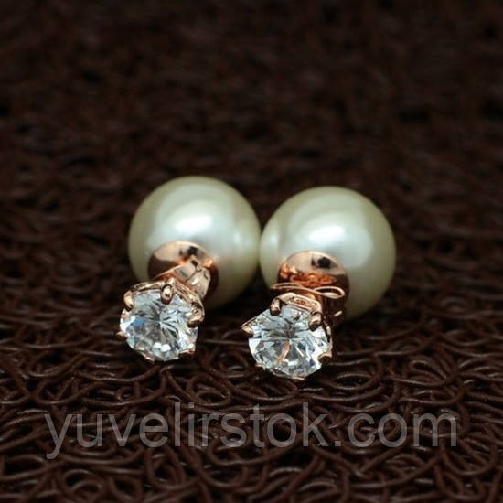 Сережки у стилі Dior "Еспрессо Стайл"