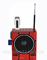 Радіоприймач колонка MP3 Golon RX-188 MIC RED