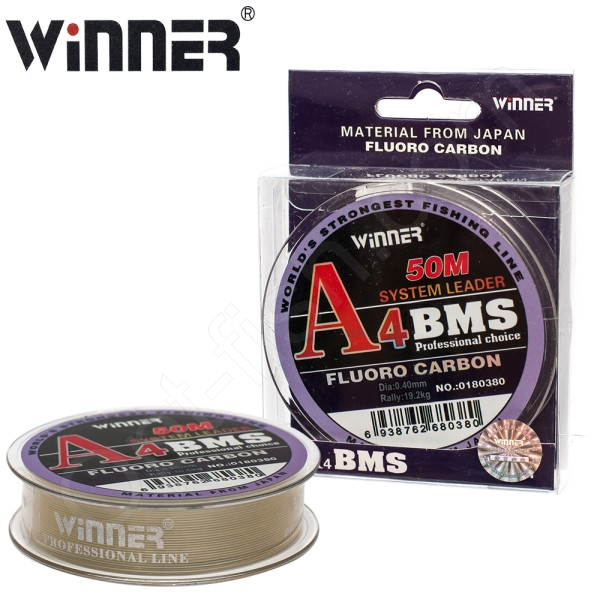 Флюорокарбон Winner Fluro Carbon 50% A4 No0180380 50 м 0,40 мм *