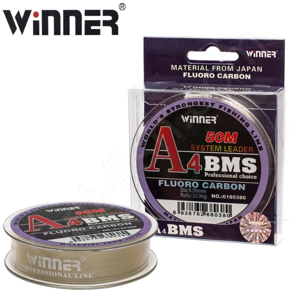 Флюорокарбон Winner Fluro Carbon 50% A4 No0180380 50 м 0,50 мм *