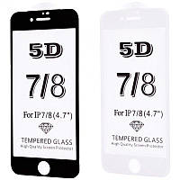 Защитное стекло FULL SCREEN 5D для Apple iPhone 7/8 (2 цвета)