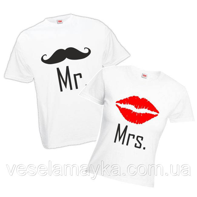 Парна футболка "Міster&Missis" (Містер і Місія), фото 1