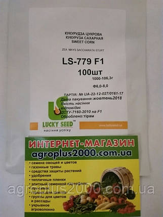Насіння Кукурудза цукрове суперсолодке LS-779 F1, 100 насіння Lucky Seed, фото 3