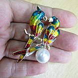 Шикарна брошка- папуги від студії LadyStyle.Biz, фото 6