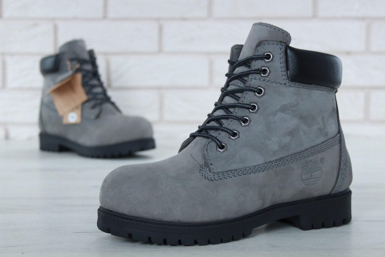 Timberland сірі черевики жіночі (Тімберленд)