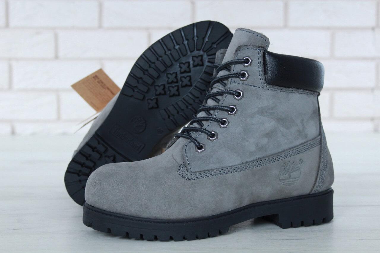 Timberland сірі черевики жіночі (Тімберленд)