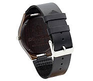 Дерев'яний наручний годинник SkinWood Black, фото 2