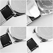 Годинник наручний "Мімалізм" (чорний-срібло) + додатковий ремінець , фото 5