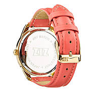 Годинник наручний "Мінімалісм" (кораловий-золото) + додатковий ремінець, фото 2