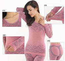 Жіноча термобілизна, модальна мережива білизна, фото 3