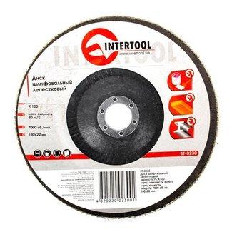 Диск шлифовальный лепестковый 125x22мм, зерно K80 Intertool BT-0208 - фото 1 - id-p324954193