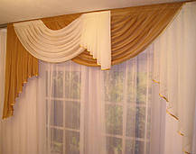 Готовий ламбрекен "Адель", світло-коричневий, фото 4