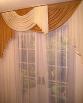 Готовий ламбрекен "Адель", світло-коричневий, фото 5