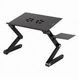 Столик для ноутбука Laptop table T8 Чорний , фото 2