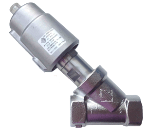 Клапан із пневмориводом G 1/2, 21IA4T15GC1-5 з неіржавкої сталі ODE Італія. Пневмоклапан.
