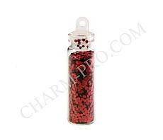 Блискітки круглі Mileo Темно-червоні