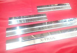 Накладки на пороги преміум Nissan X trail T32