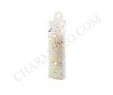 Блискітки круглі Mileo Білі