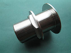 Неіржавка горловина з повною різзю, для монтажу крізь корпус