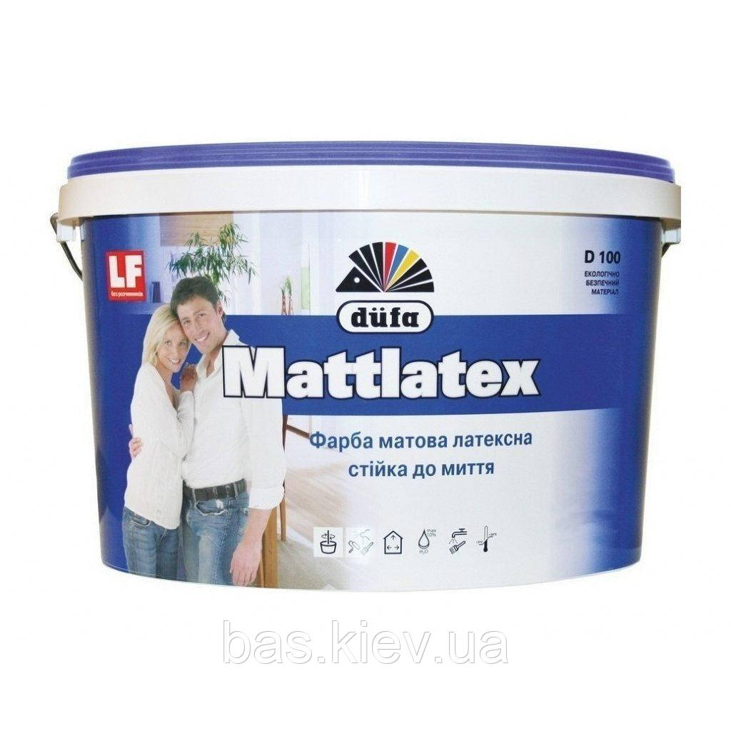 Фарба Dufa Mattlatex D100 10 л білий