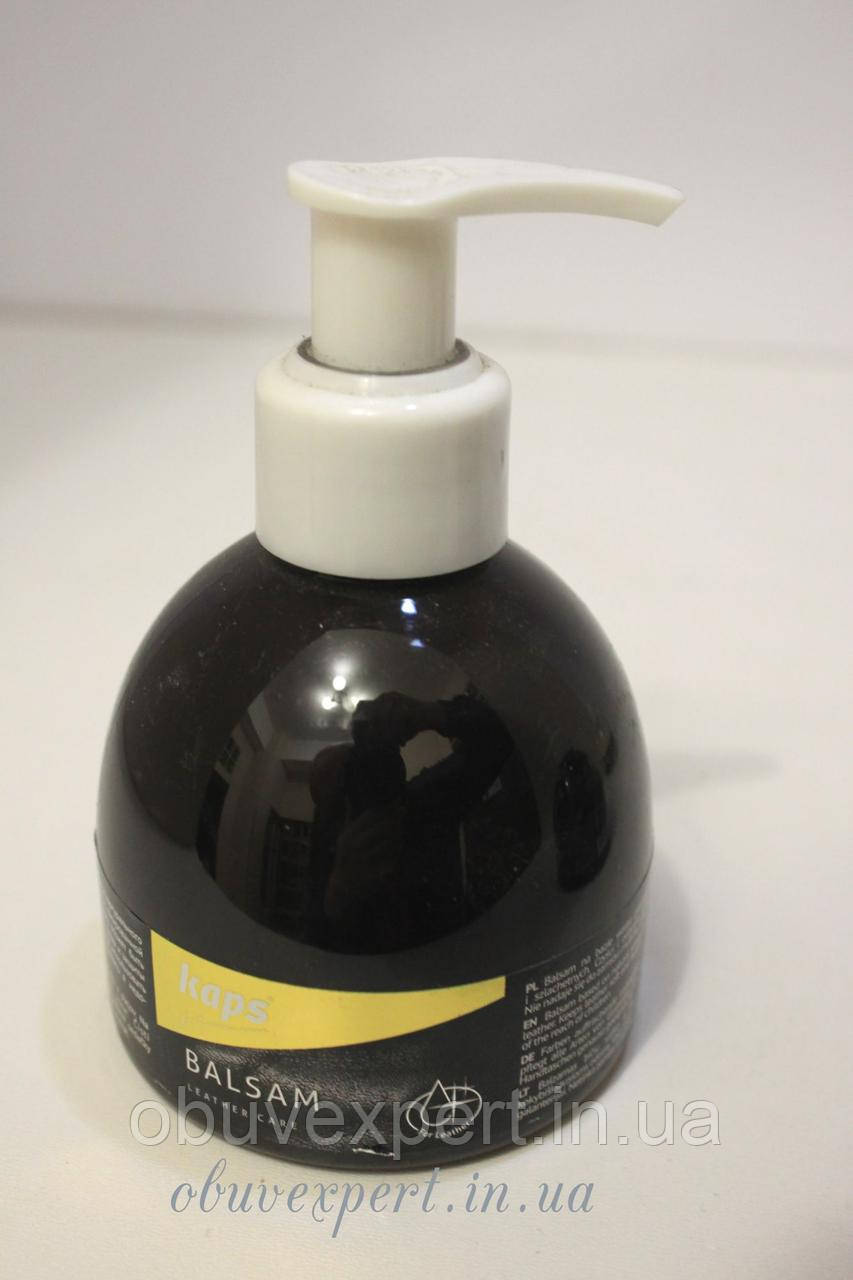 Бальзам на основі бджолиного воску Kaps Leather Care Balsam 125 ml, чорний