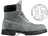 Мужские ботинки Timberland Classic Boots Gray Winter (с мехом)