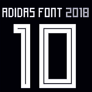 Нанесення номера та прізвища Adidas font 2018, фото 2