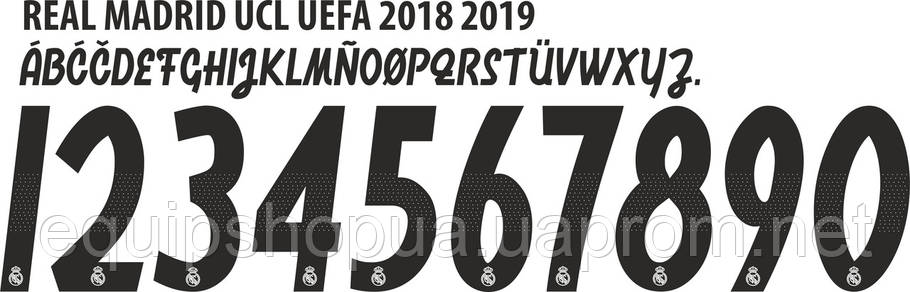 Нанесення номера та прізвища Real Madrid 2018-2019, фото 2
