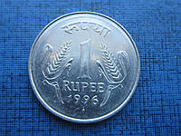 Монета 1 рупия Индия 1996 Бомбей 1993