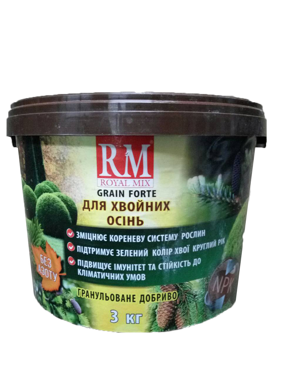 Добриво осіннє для хвойних без азоту 3 кг, Royal Mix
