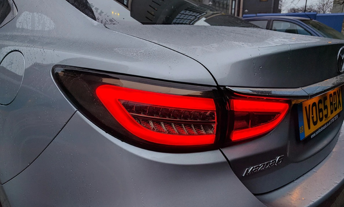 Діодні ліхтарі LED тюнінг оптика Mazda 6 GJ (12-16) тоновані, фото 1