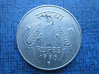 Монета 1 рупия Индия 1998 Кремница Словакия