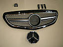 Решітка радіатора Mercedes E-class W212 2013-... Black, фото 2