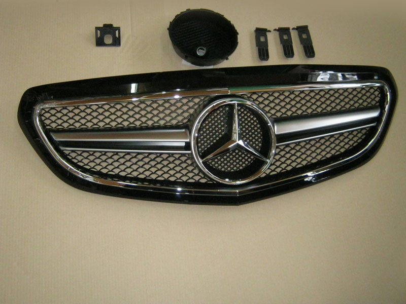 Решітка радіатора Mercedes E-class W212 2013-... Black, фото 1