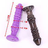 Ребристий фалос для пікантних ігор Mike, фото 3