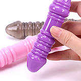 Ребристий фалос для пікантних ігор Mike, фото 2