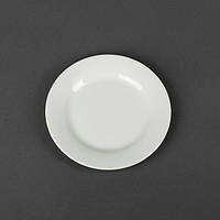 Фарфоровая десертная тарелка, диаметр-18 см."Белая серия"