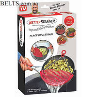 Дуршлаг-накладка для слива воды Better Strainer