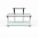 Тумба для ТВ зі скла у вітальню Нуміна прозора БЦ-Стол, фото 2