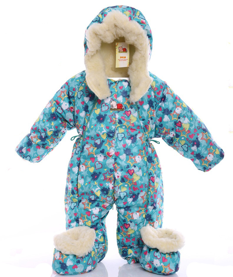 Зимовий комбінезон + конверт Блиск ТЗ 1721 На овчинці від 0 до 2-х років