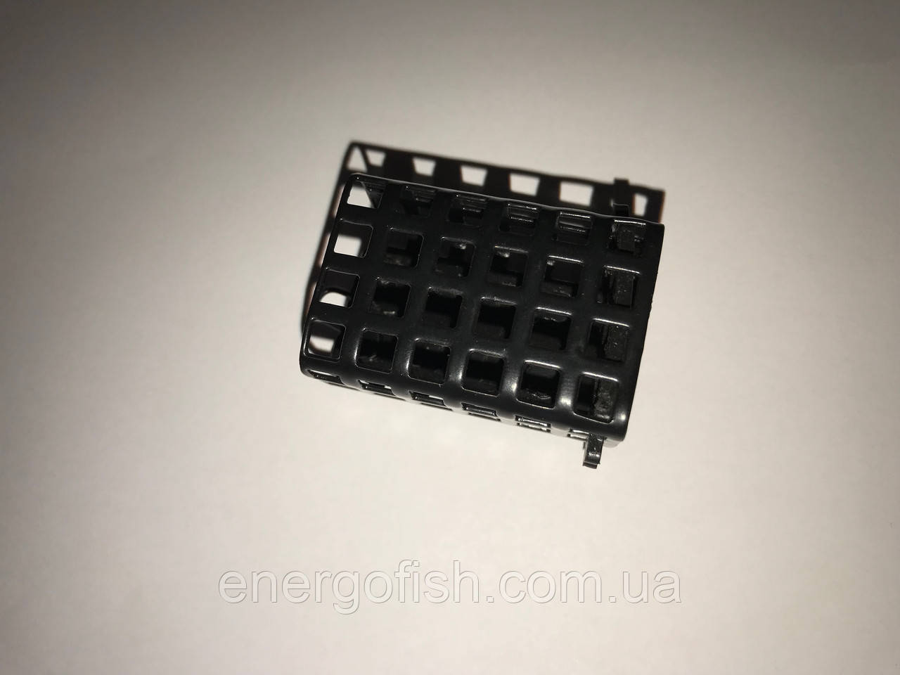 Годівниця фідерна 80г прямокутна чорна закрите дно, фото 1