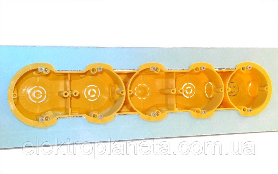 Установочные коробки под гипсокартон модульные пятерние (мультибоксы) для розеток и выключателей. - фото 4 - id-p34273511