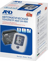 Автоматичний тонометр UA-888AC, манжета 23-37, c адаптером, A&D Medical, Японія, фото 5
