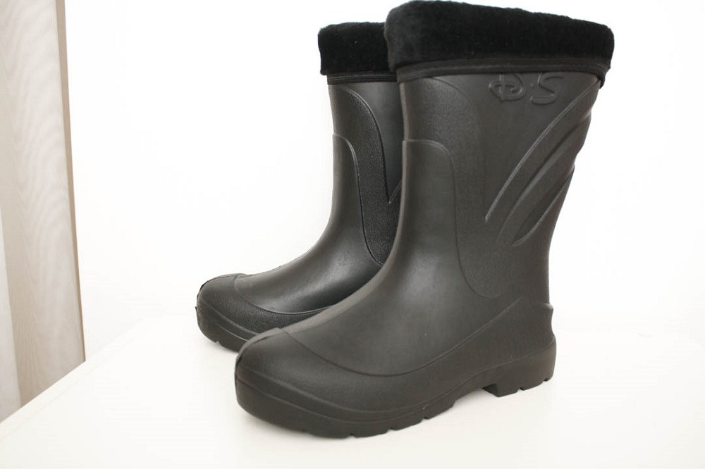 Жіночі чоботи зимові чорні ( Код: EVA-08 обшив)