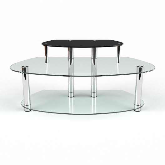 Тумба для ТВ зі скла у вітальню Орбіт Варіант+ БЦ-Стол, фото 1